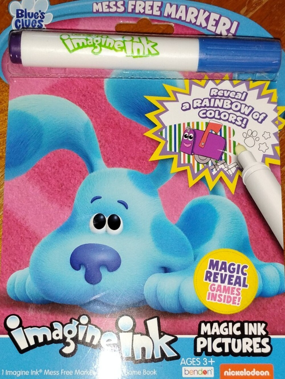Blue's Clues Magic Ink Picture Book with Blue Marker - Blue